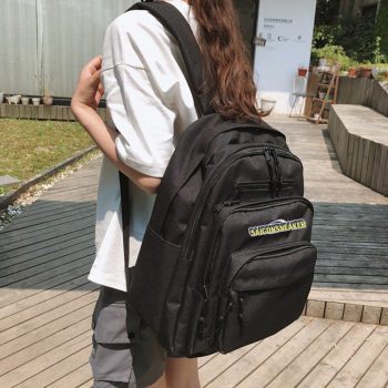 Korean College Student Backpack Balo Nam Nu Balo Di Hoc Balo Du Lich Balo Dung Laptop Den