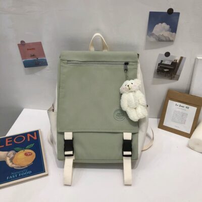 Cookie Pocket Backpack – Balo Nam Nữ, Balo du lịch, Balo đi học, Balo đựng laptop – Xanh Lá